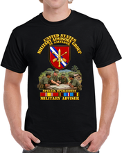 Load image into Gallery viewer, US MILGRP w Svc - El Salvador - with Advisor Scene - 3D - Transparent T Shirt
