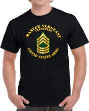 Load image into Gallery viewer, Army - Master Sergeant - MSG - Retired - 3D - Transparent T Shirt
