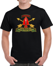 Load image into Gallery viewer, US Army Special Operations Command - SSI w Br - Ribbon - 3D - Transparent T Shirt
