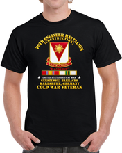 Load image into Gallery viewer, 79th Engineer Bn - Blazing Sun - Gerzewski Barracks - Karlsruhe, GE w COLD SVC - 3D - Transparent T Shirt
