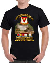 Load image into Gallery viewer, 79th Engineer Bn - Blazing Sun - Gerzewski Barracks - Karlsruhe, GE w COLD SVC - with Gate Scene - 3D - Transparent T Shirt

