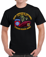 Load image into Gallery viewer, 82nd Airborne Div - Beret - Mass Tac - Maroon  - 2nd Bn - 504th Infantry - 3D - Transparent T Shirt
