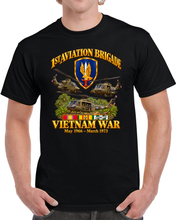 Load image into Gallery viewer, 1st Aviation Brigade Vietnam w SVC UH-1, AH-1, Gunship - 3D - Transparent T Shirt
