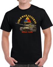 Load image into Gallery viewer, Army - Cold War Vet - 3rd Armored Division - M60A1 Tank - Spearhead - 3D - Transparent T Shirt
