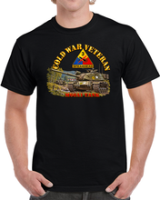 Load image into Gallery viewer, Army - Cold War Vet - 3rd Armored Division - M60A1 Tank - Spearhead -Training in West Germany - 3D - Transparent T Shirt
