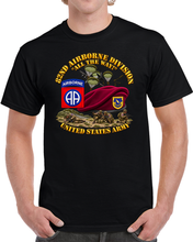 Load image into Gallery viewer, 82nd Airborne Div - Beret - Mass Tac - Maroon  - 1st Bn - 504th Infantry - DZ Action - 3D - Transparent T Shirt
