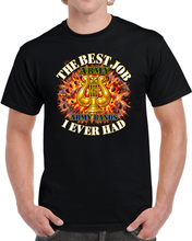 Load image into Gallery viewer, The Best Job - I Ever Had - Explosion w Army Bands Branch - 3D - Transparent T Shirt
