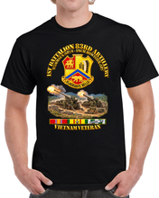 Load image into Gallery viewer, Army - 1st Bn, 83rd Artillery - 175mm-8Inch Howitzer - DUI -Vietnam Veteran with - Fire Mission Scene - VN SVC - 3D - Transparent T Shirt
