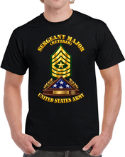 Load image into Gallery viewer, Sergeant Major - SGM - Retired  - Shadow Box Flag - 3D - Transparent T Shirt
