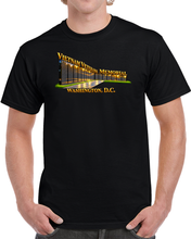 Load image into Gallery viewer, Vietnam Veterans Memorial Since 1982 - WashingtonDC - 3D - Transparent T Shirt
