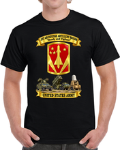 Load image into Gallery viewer, Army - 31st Air Defense Artillery Bde with 3 ADA Wpns Systems with Banners w Motto - 3D - Transparent T Shirt
