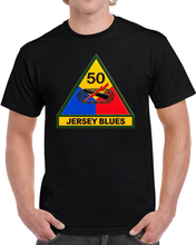 Load image into Gallery viewer, Army - 50th Armored Division - Jersey Blues wo txt - 3D - Enhanced T Shirt
