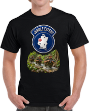 Load image into Gallery viewer, Jungle Expert Badge - Jungle Training at Fort Sherman, Panama - 3D - Transparent T Shirt
