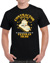 Load image into Gallery viewer, GOVT - Military Contractor - Veteran - Iraq - 3D - Transparent T Shirt
