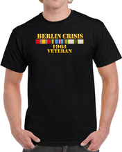 Load image into Gallery viewer, Army - Berlin Crisis 1961 Veteran w EXP - COLD SVC - 3D - Transparent T Shirt
