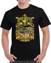 Load image into Gallery viewer, 3rd Cavalry Regiment w Br - Ribbon - Fort Hood  Scene - 3D - Transparent T Shirt
