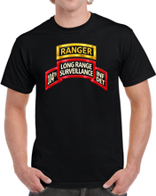 Load image into Gallery viewer, Army - LRS - 104th Inf Det - Ranger Tab - 3D - Transparent T Shirt
