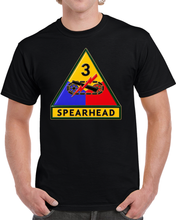 Load image into Gallery viewer, Army - 3rd Armored Division - Spearhead - 3D - Enhanced T Shirt
