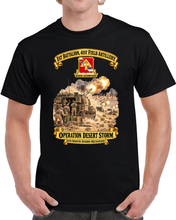 Load image into Gallery viewer, Army - 1st Bn, 41st Artillery, DUI - ODS - 24th ID - Fire Mission Scene - 3D - Transparent T Shirt
