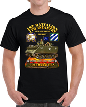Load image into Gallery viewer, 1st Bn 7th Infantry - Aschaffenburg FRG - M113 APC - CottonBalers - 3D - Enhanced T Shirt
