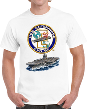 Load image into Gallery viewer, Navy - USS Enterprise (CVN-65) wo txt - 3D w ship T Shirt

