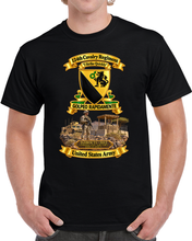 Load image into Gallery viewer, Army - 124th Cavalry Regiment - DUI - I Strike Quickly - Djibouti 22012 Horn of Africa - CJTF - HOA - United States Army - 3D - Transparent T Shirt
