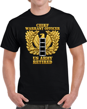 Load image into Gallery viewer, Emblem - Warrant Officer - CW4 - Retired - 3D - Enhanced T Shirt
