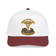 Load image into Gallery viewer, Mid Profile Baseball Cap - Army - Medical Corps - US Army w Scene - 3D - Enhanced
