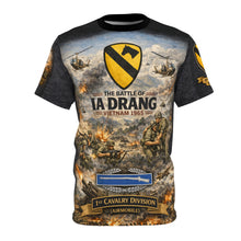 Load image into Gallery viewer, Battle of Ia Drang 1965 Airmobile Tee — 1st Cavalry Division Combat Infantryman All‑Over Print
