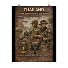 Load image into Gallery viewer, Matte Poster - Thailand's war heroes Cobras and Panthers
