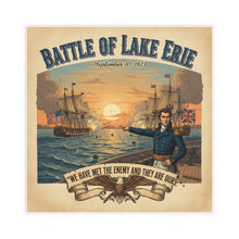 Load image into Gallery viewer, Indoor and Outdoor Silk Posters - During the War of 1812, Commandant Perry’s American freshwater fleet takes on the Royal Navy in the Battle of Lake Erie
