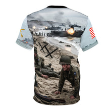 Load image into Gallery viewer, Unisex Tee - AOP US Army D-DAY Landings on Omaha Beach Design
