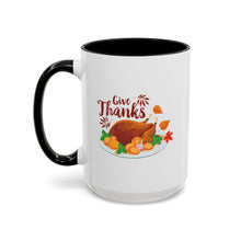 Load image into Gallery viewer, Accent Coffee Mug - Give Thanks
