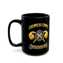 Load image into Gallery viewer, Black Mug  (15oz) - Army - Chemical Corps - 3D - Enhanced
