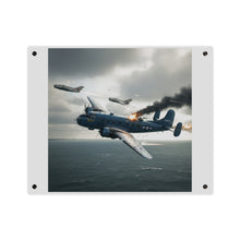 Load image into Gallery viewer, Acrylic Wall Art Panel - April 8, 1950, Baltic Sea - Latvia Soviet fighters shot down a U.S. Navy PB4Y-2 - Liberator - Cold War
