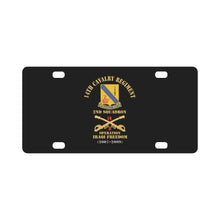 Load image into Gallery viewer, Army - 14th Cavalry Regiment w Cav Br - 2nd Squadron - Operation Iraqi Freedom - 2010 - Red Txt X 30 Classic License Plate
