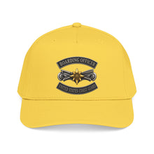 Load image into Gallery viewer, Mid Profile Baseball Cap - USCG - Boarding Officer w txt - 3D - Enhanced
