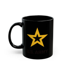 Load image into Gallery viewer, Black Mug (11oz, 15oz) - Army Star W Us Army
