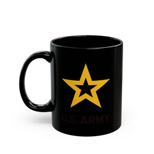 Black Mug (11oz, 15oz) - Army Star W Us Army