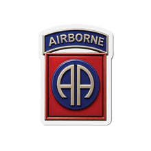 Load image into Gallery viewer, Die-Cut Magnet - Army  - 82nd Airborne Division - SSI wo Txt - 3D - Enhanced
