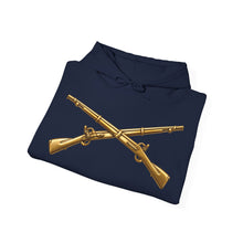 Load image into Gallery viewer, Hoodie – Army - Infantry Branch Insignia - no text - Gold - 3D - Enhanced
