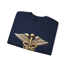 Load image into Gallery viewer, Crewneck Sweatshirt - Army Medical Service Corps (MS) Branch Insignia - 3D - Enhanced
