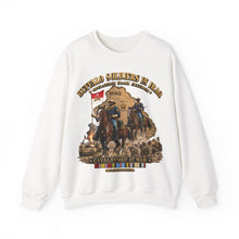 Load image into Gallery viewer, Crewneck Sweatshirt - Army - Buffalo Soldiers in Iraq - OIF - Cavalrymen at War  w IRAQ SVC - 3D - Enhanced
