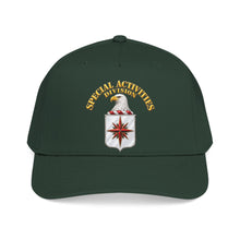 Load image into Gallery viewer, Mid Profile Baseball Cap - Special Activities Division - COA - Central Intelligence Agency - 3D - Enhanced
