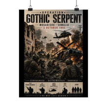 Load image into Gallery viewer, Matte Poster - Mogsdishu Somolia - Operation Gothic Serpent
