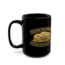 Load image into Gallery viewer, Black Mug  (15oz) - USCG - Tactical Law Enforcement w txt - 3D - Enhanced
