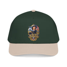 Load image into Gallery viewer, Mid Profile Baseball Cap - WAVES - Women Accepted for Volunteer Emergency Service WWII - 3D - Enhanced
