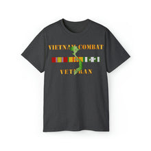 Load image into Gallery viewer, Unisex Ultra Cotton Tee - Army - Vietnam Combat Veteran w VN SVC
