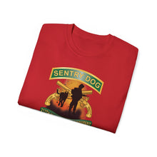 Load image into Gallery viewer, Unisex Ultra Cotton Tee - Army - Sentry Dog - 212th Military Police Company - Dog Fire w Br - Ribbon Vietnam War Veteran w VN SVC X 300
