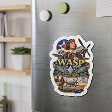 Load image into Gallery viewer, Die-Cut Magnet - WASP - Women Airforce Service Pilot - WWII - 3D - Enhanced
